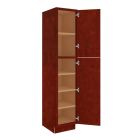 Charleston Cherry Utility Cabinet 18"W x 90"H Midlothian - RVA Cabinetry