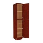 Charleston Cherry Utility Cabinet 18"W x 96"H Midlothian - RVA Cabinetry