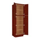 Charleston Cherry Utility Cabinet 24"W x 84"H Midlothian - RVA Cabinetry