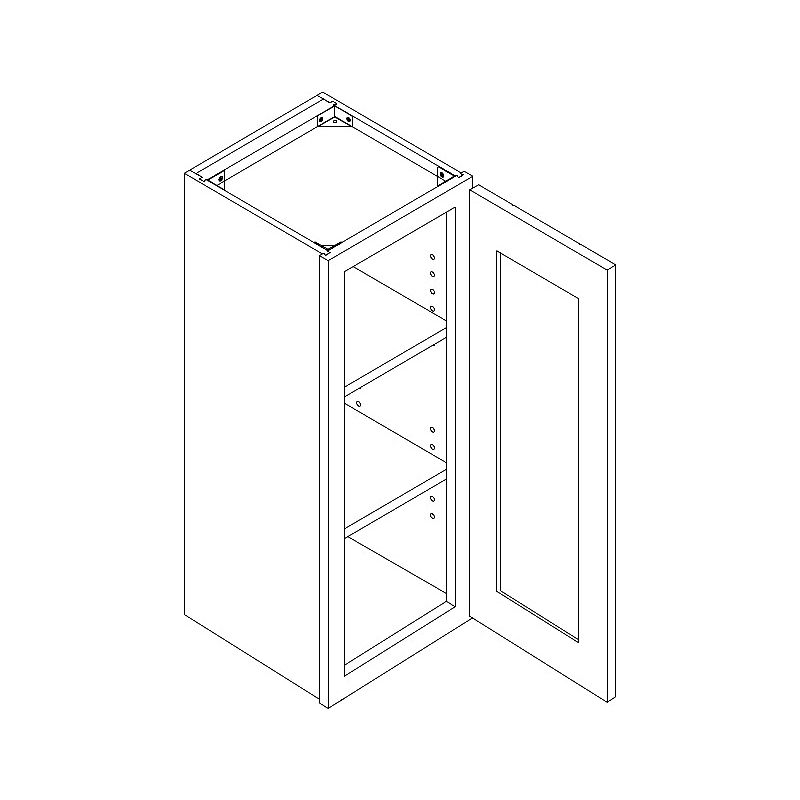 Wall Cabinet Pull-out Organizer with Wood Adjustable Shelves - Fits Best in  W0930, W0936 or W0942