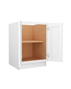 Craftsman White Shaker Base Full Height Door Cabinet 24" Midlothian - RVA Cabinetry