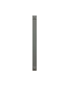 Grey Shaker Elite Fluted Wall Filler 3"W x 29"H Midlothian - RVA Cabinetry