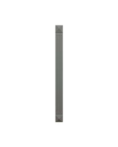 Grey Shaker Elite Fluted Wall Filler 3"W x 35"H Midlothian - RVA Cabinetry