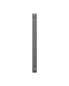 Grey Shaker Elite Fluted Wall Filler 3"W x 41"H Midlothian - RVA Cabinetry