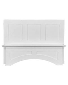 Shaker White Elite Square Hood 42" with Fan and Liner Midlothian - RVA Cabinetry